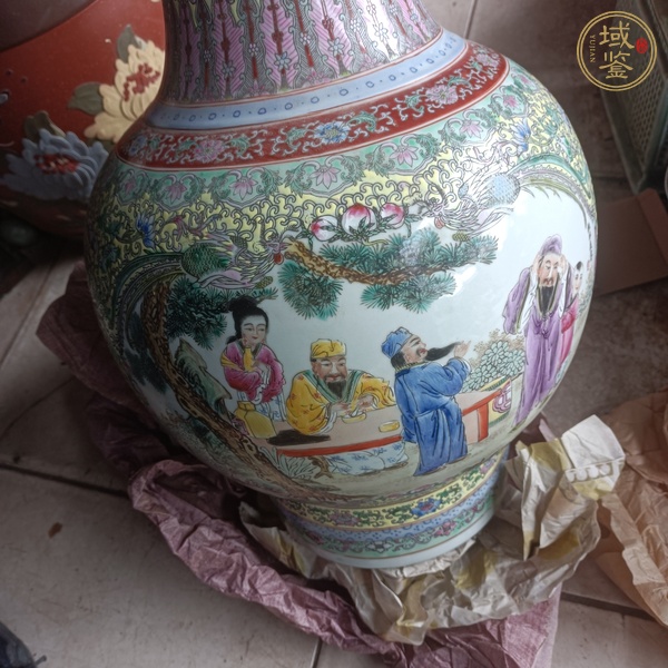 古玩陶瓷粉彩瓶真品鑒賞圖