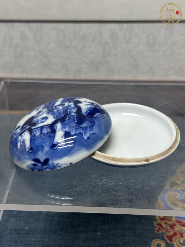 古玩陶瓷印泥盒真品鑒賞圖