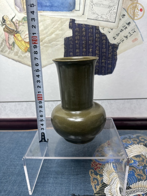 古玩陶瓷淄博窯茶葉沫釉渣斗  真品鑒賞圖