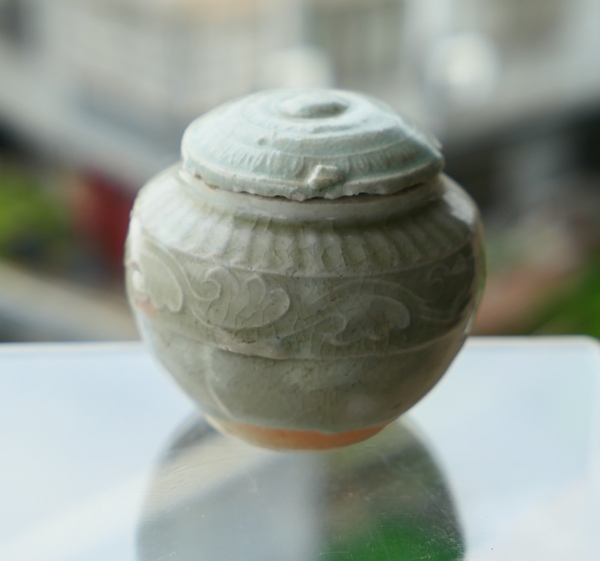 古玩陶瓷宋代影青釉花卉紋蓋罐拍賣,當前價格9800元