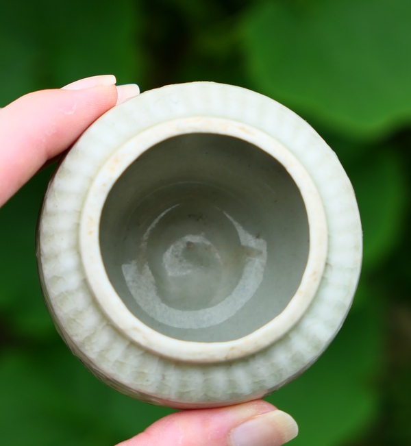 古玩陶瓷宋代影青釉花卉紋蓋罐拍賣,當前價格9800元