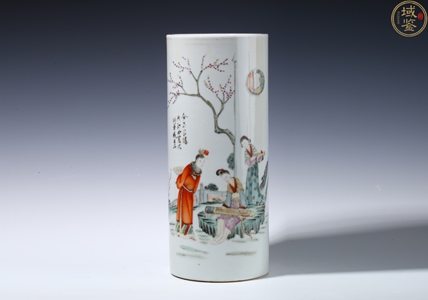 古玩陶瓷民國(guó) 極品名家 粉彩紅樓夢(mèng)故事人物紋帽筒拍賣,當(dāng)前價(jià)格2500元