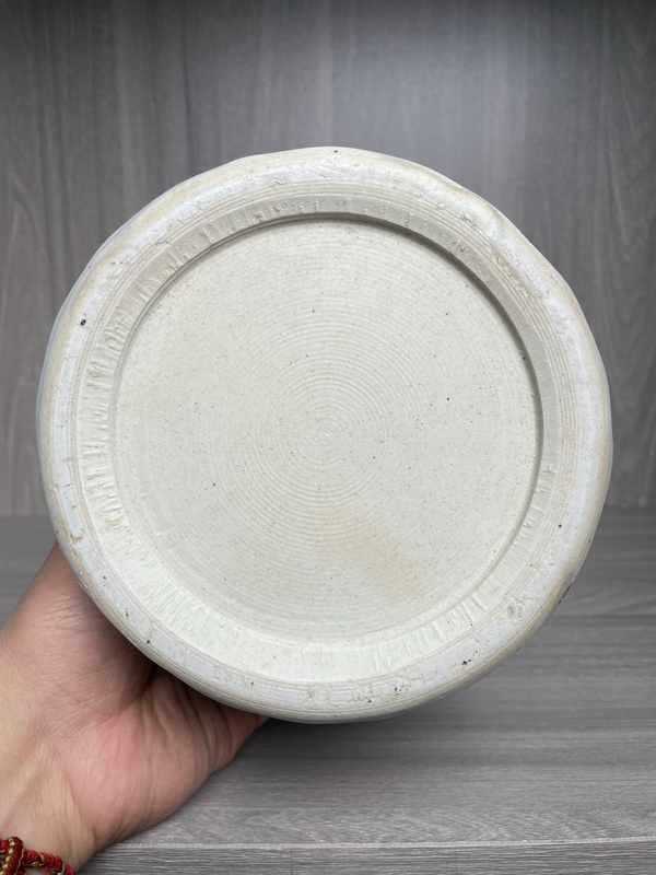古玩陶瓷創匯 精品釉下五彩花口賞瓶拍賣,當前價格350元
