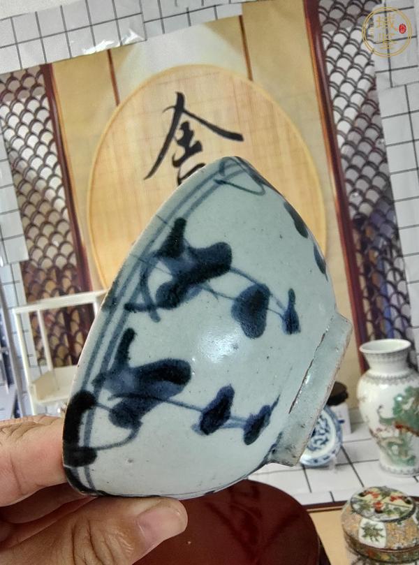 古玩陶瓷晚明青花碗真品鑒賞圖