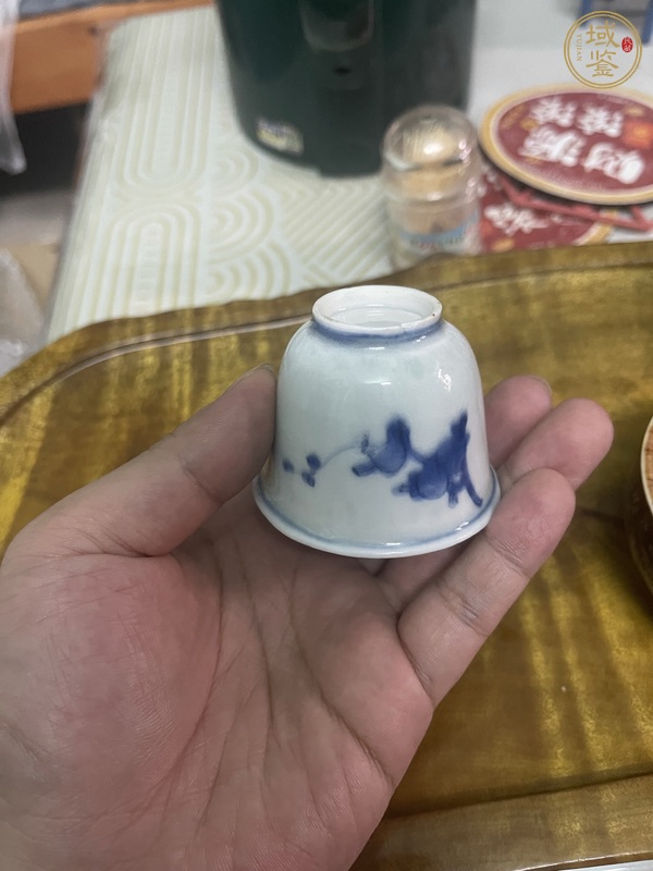 古玩陶瓷青花杯真品鑒賞圖