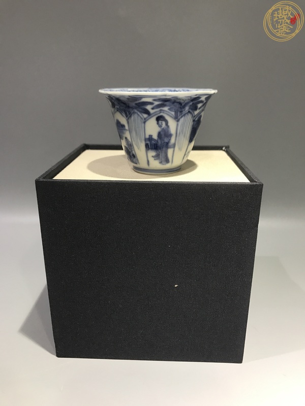 古玩陶瓷青花杯真品鑒賞圖