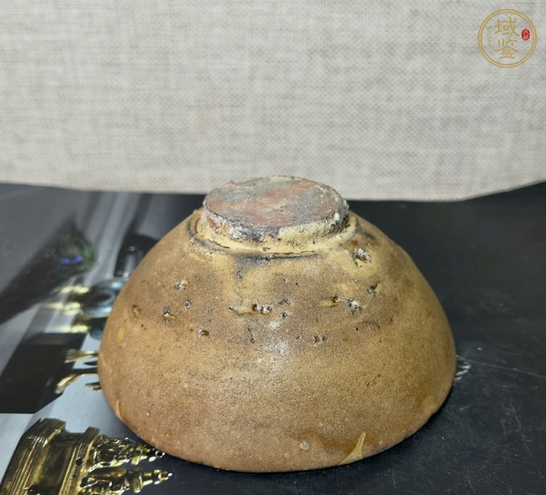 古玩陶瓷吉州窯灑花釉茶盞真品鑒賞圖