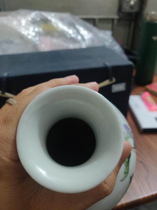 古玩陶瓷【須走保真交易】民國細路粉彩花鳥紋瓶拍賣,當前價格15000元