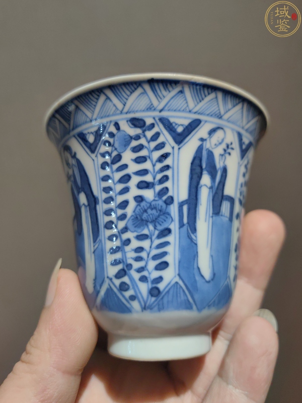 古玩陶瓷晚清青花四美圖鈴鐺杯拍賣,當前價格3988元