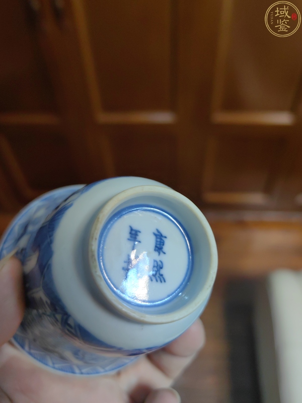 古玩陶瓷晚清青花四美圖鈴鐺杯拍賣,當前價格3988元