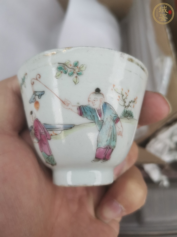 古玩陶瓷粉彩杯真品鑒賞圖