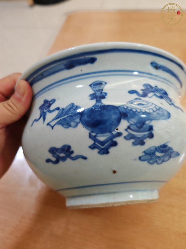 古玩陶瓷青花香爐真品鑒賞圖