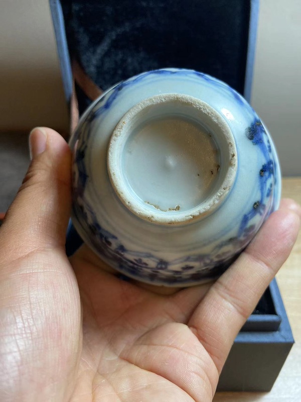 古玩陶瓷青花杯拍賣,當前價格35000元