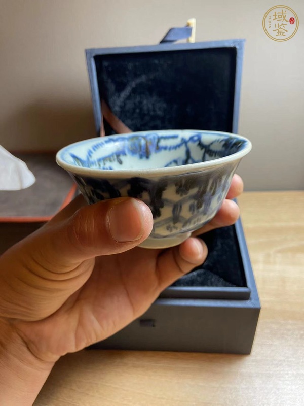 古玩陶瓷青花杯真品鑒賞圖