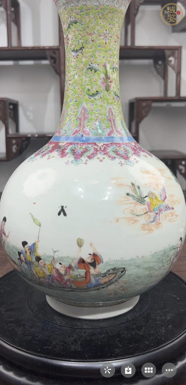 古玩陶瓷粉彩瓶真品鑒賞圖