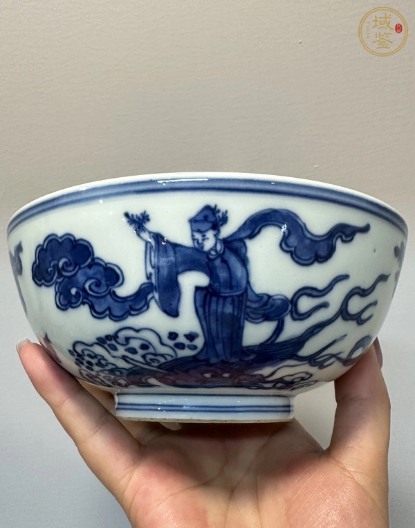 古玩陶瓷青花諸葛碗真品鑒賞圖