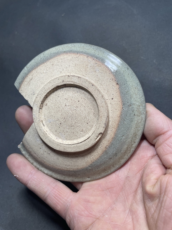 古玩陶瓷五大名窯之一鈞窯月白釉賞盤拍賣,當前價格299元