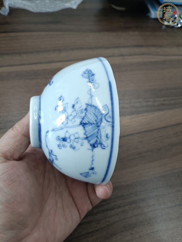 古玩陶瓷青花松鼠葡萄紋茶圓，注意品相真品鑒賞圖