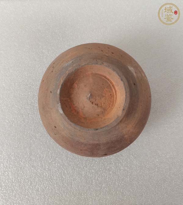 古玩陶瓷贛州窯褐釉茶入真品鑒賞圖