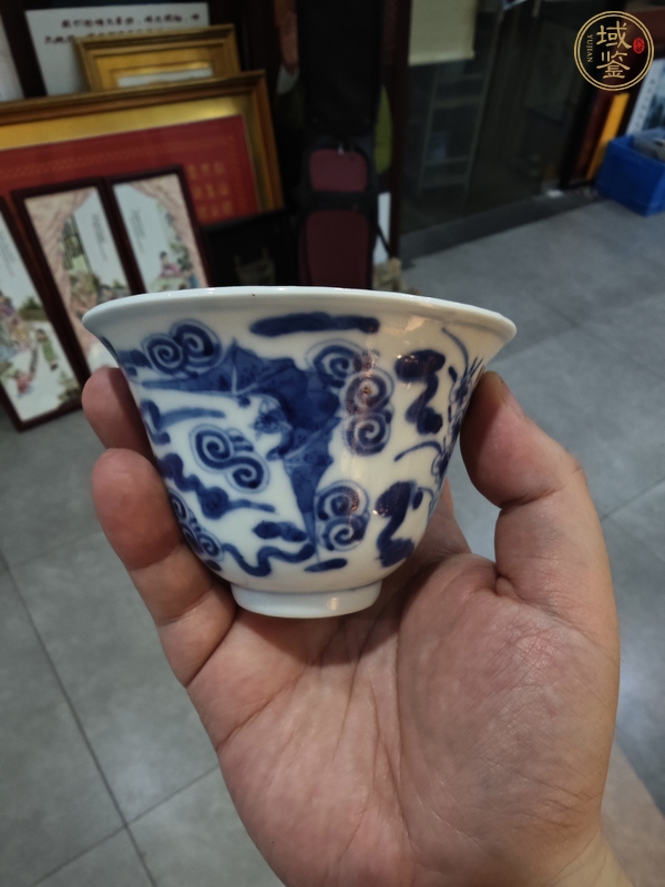 古玩陶瓷青花杯真品鑒賞圖