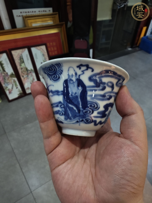 古玩陶瓷青花杯真品鑒賞圖