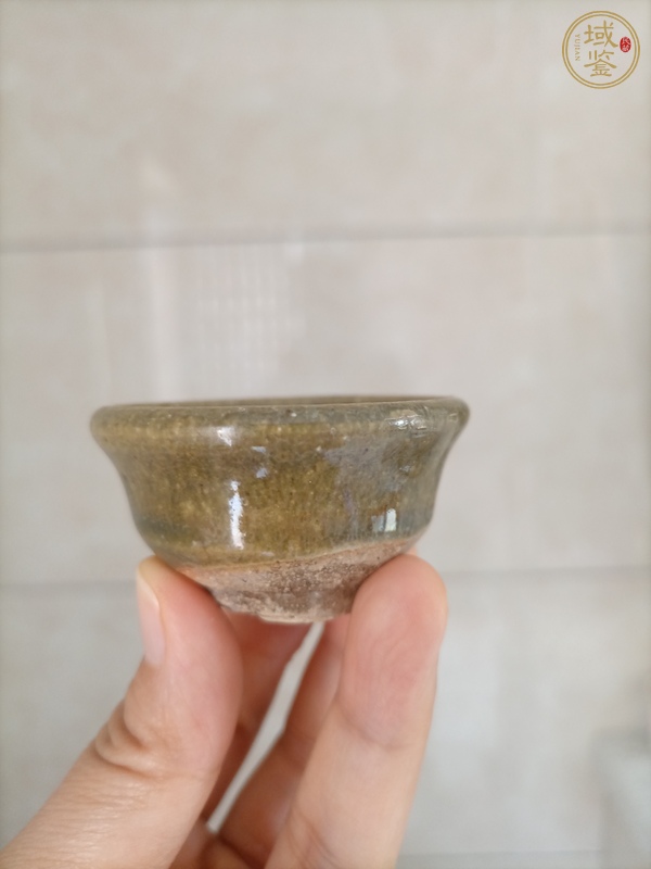 古玩陶瓷青釉茶杯真品鑒賞圖