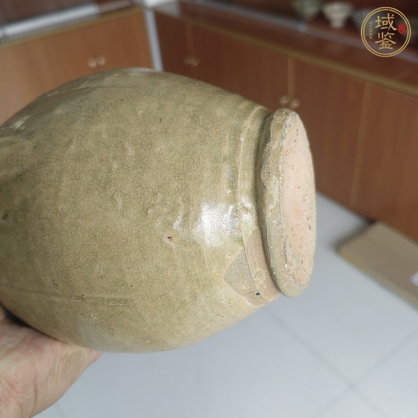 古玩陶瓷越窯系青瓷執(zhí)壺，注意品相真品鑒賞圖