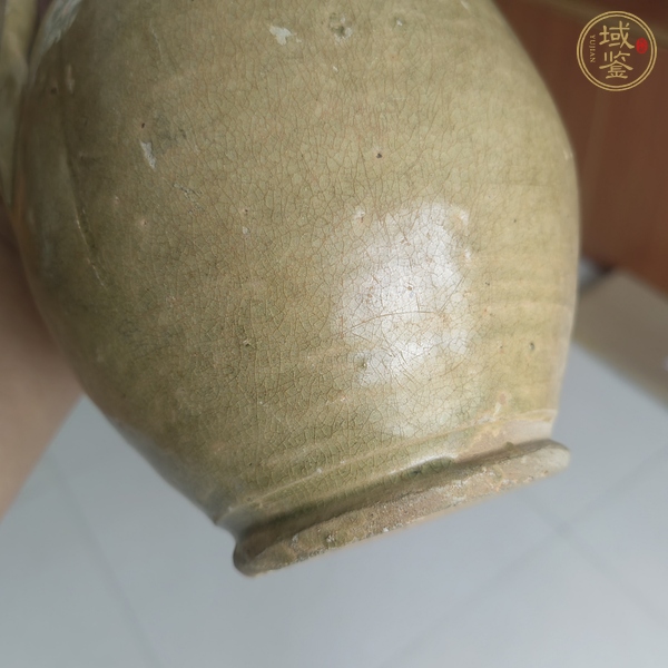 古玩陶瓷越窯系青瓷執(zhí)壺，注意品相真品鑒賞圖