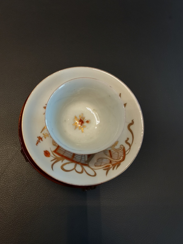 古玩陶瓷花鳥紋杯盤拍賣,當前價格450元