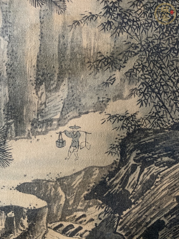 古玩字畫青山白云山水真品鑒賞圖