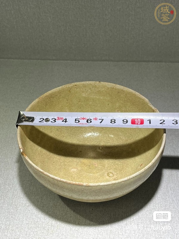 古玩陶瓷岳州窯青釉茶碗真品鑒賞圖