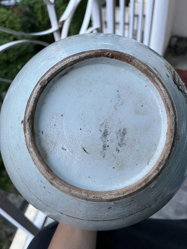 古玩陶瓷民國花鳥紋西瓜罐拍賣,當前價格299元