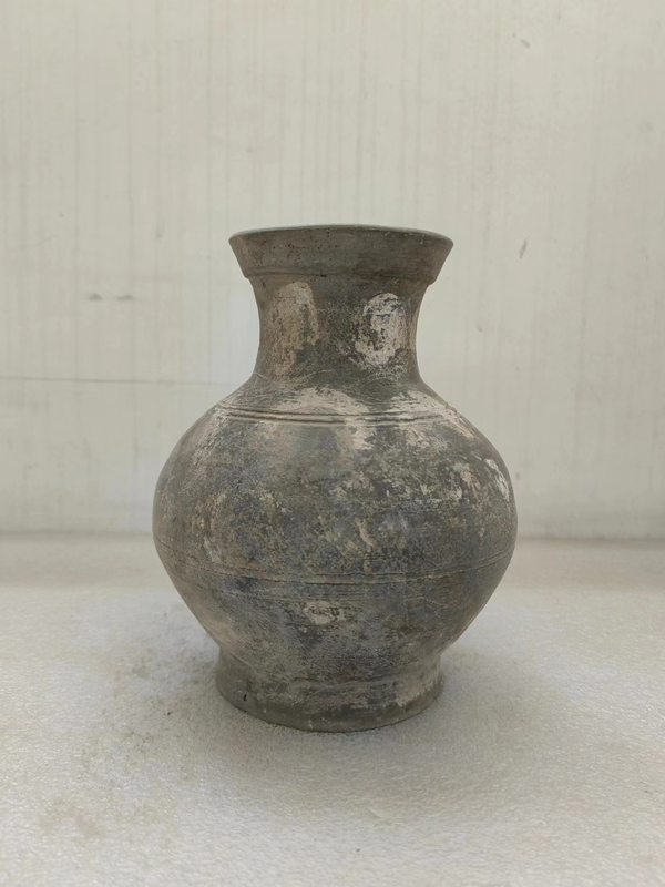 古玩陶瓷灰陶彩繪漢壺拍賣,當前價格789元