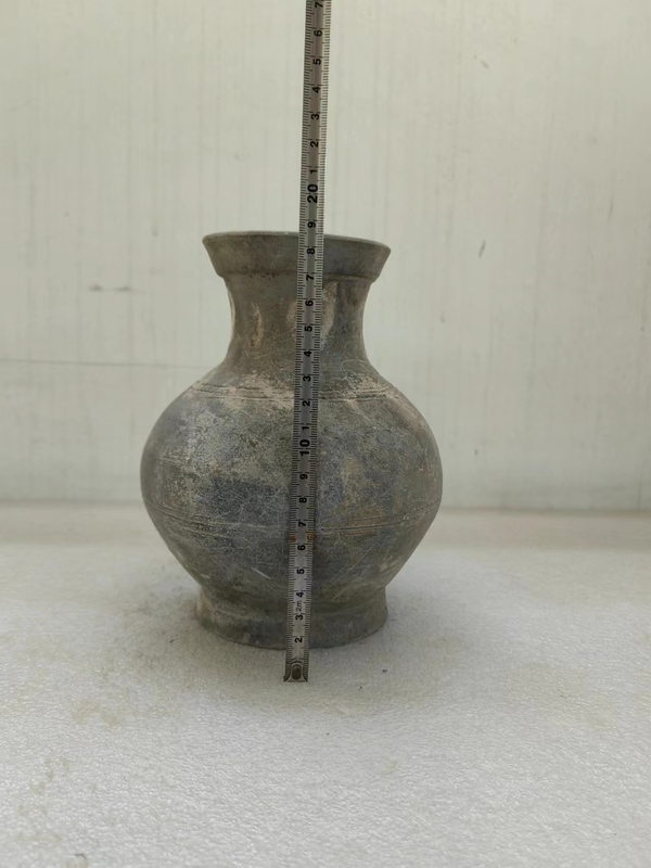 古玩陶瓷灰陶彩繪漢壺拍賣,當前價格789元