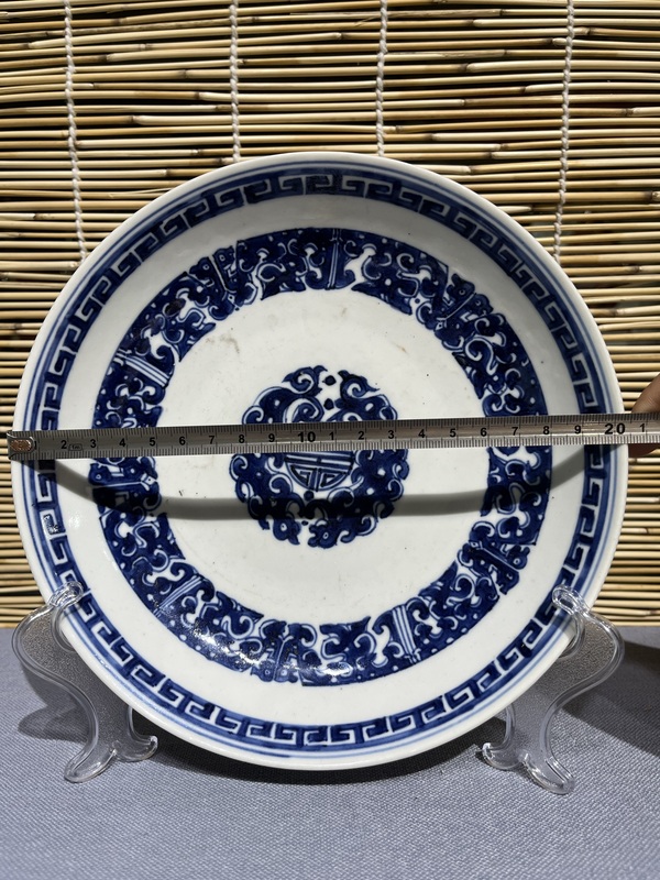 古玩陶瓷青花夔龍紋盤拍賣,當(dāng)前價(jià)格6500元