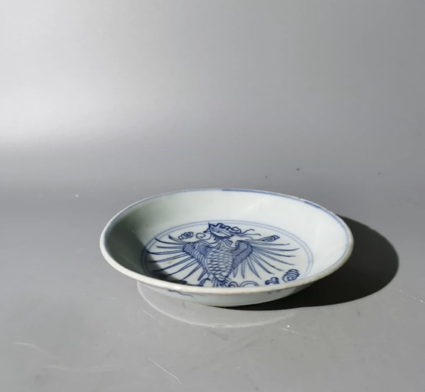 古玩陶瓷鳳紋盤拍賣,當前價格688元