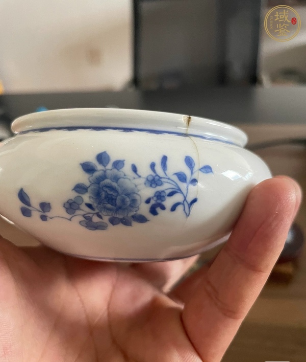 古玩陶瓷青花洗真品鑒賞圖