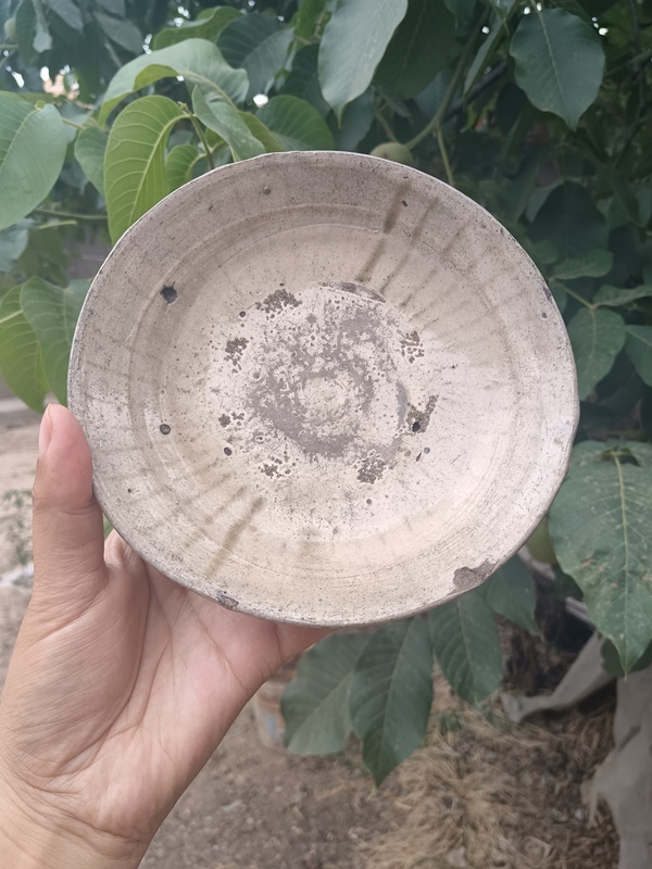 古玩陶瓷元~磁州窯白釉淺碗拍賣,當前價格980元