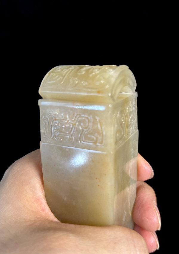 古玩雜項巴林石印章拍賣，當前價格3999元