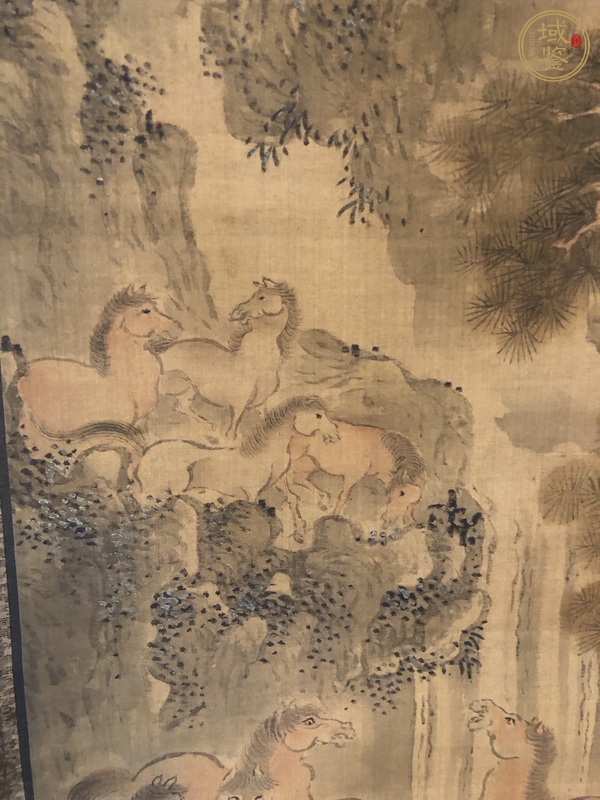 古玩字畫(huà)群馬觀泉真品鑒賞圖