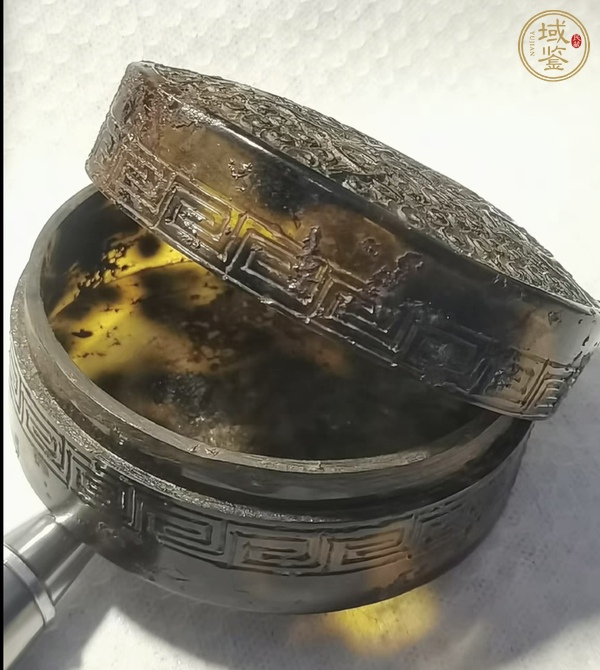 古玩雜項玳瑁香盒真品鑒賞圖