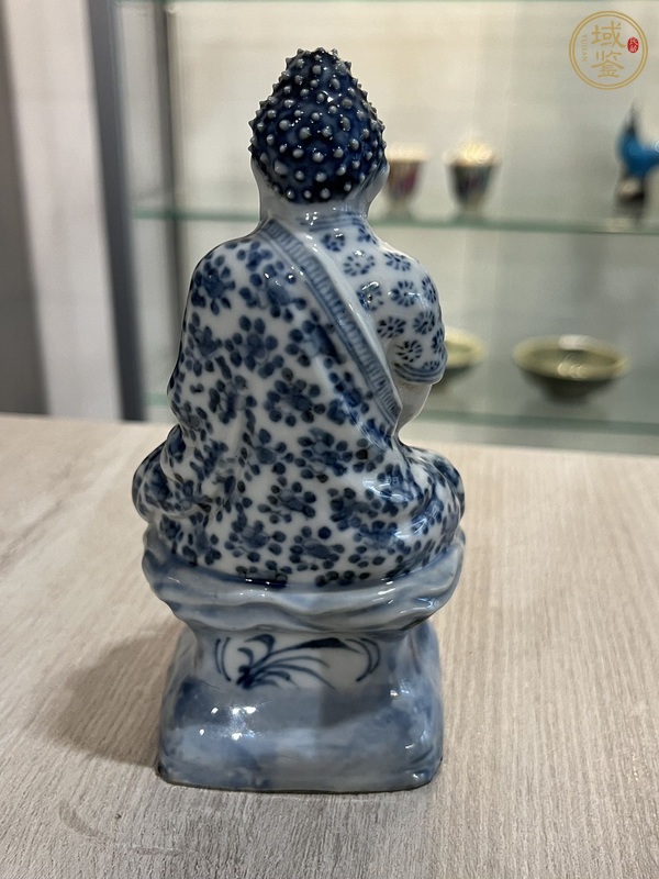 古玩陶瓷青花佛像真品鑒賞圖