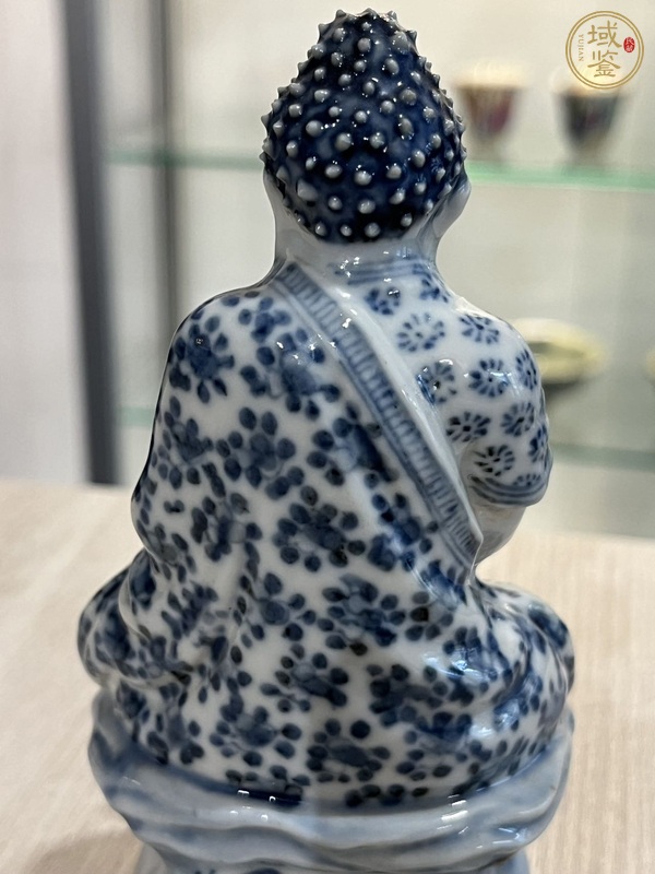 古玩陶瓷青花佛像真品鑒賞圖