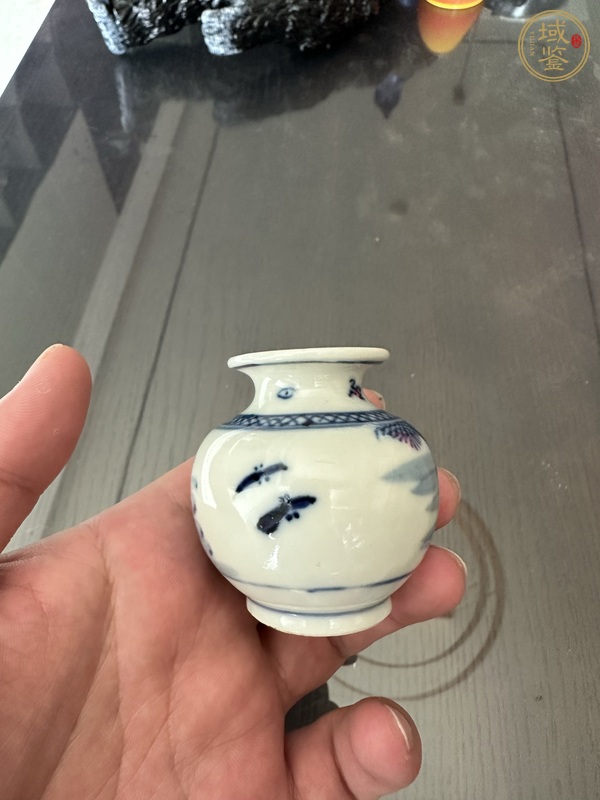 古玩陶瓷青花水盂真品鑒賞圖