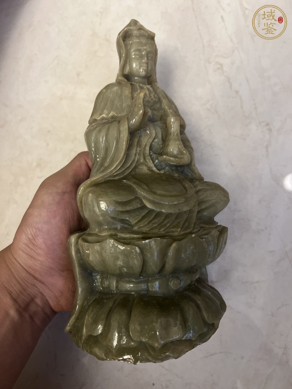 古玩玉器觀音像真品鑒賞圖