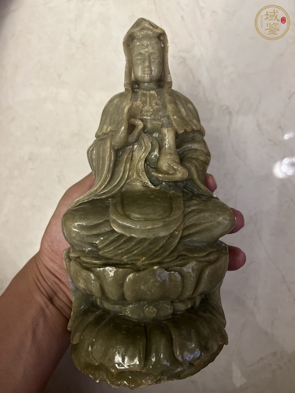 古玩玉器觀音像真品鑒賞圖