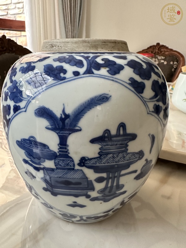 古玩陶瓷青花罐真品鑒賞圖