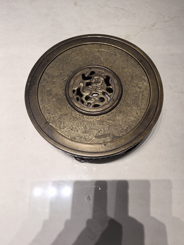 古玩銅器清中晚期大銅爐(61厘米)拍賣,當前價格58888元