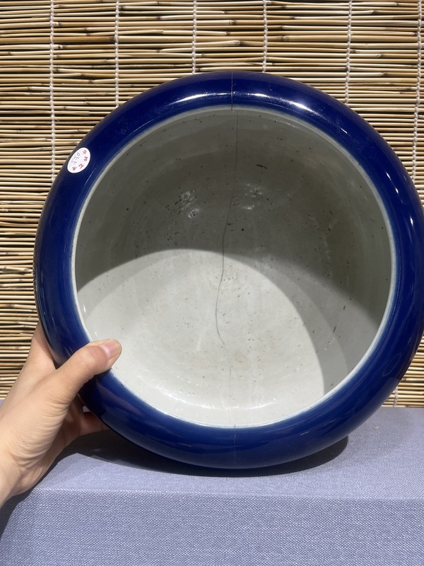 古玩陶瓷霽藍釉文方筆洗拍賣,當(dāng)前價格6500元