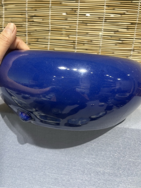 古玩陶瓷霽藍釉文方筆洗拍賣,當(dāng)前價格6500元